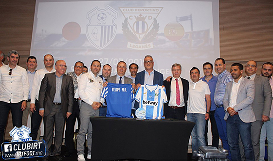 توقيع اتفاقية شراكة بين اتحاد طنجة ونادي ليغانيس الا سباني