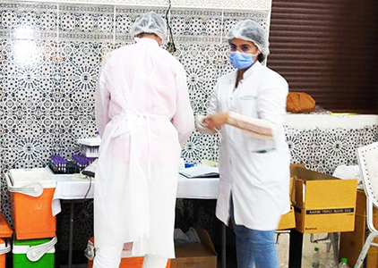 العرائش : جمعية الإحياء للتبرع بالدم  تنظم حملة للتبرع بالدم