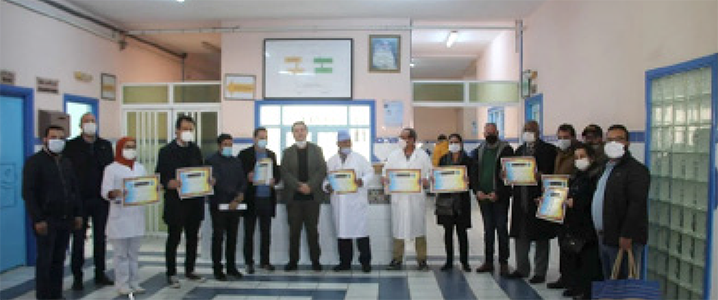العرائش : نقابة الاتحاد المغربي للشغل تكرم اطر ومستخدمي قطاع الصحة